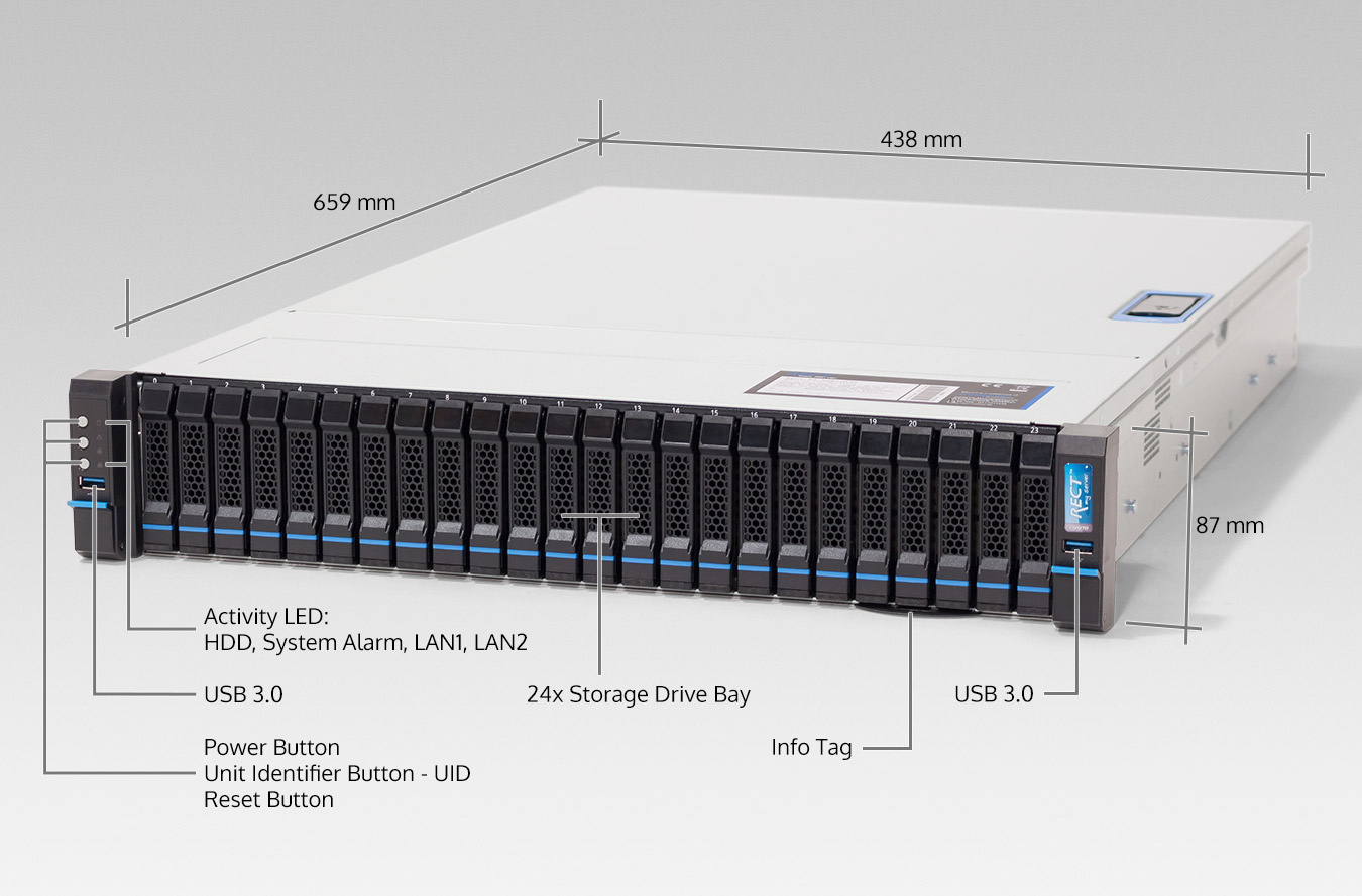 Virtualization Microsoft Rect Rs Mr U Rack Server With Single Amd Epyc Milan Cpu